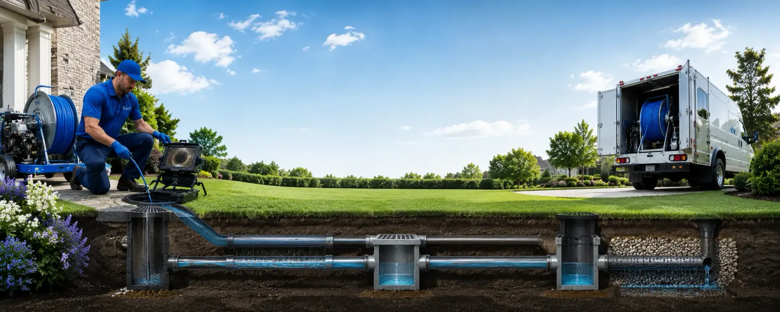 Outdoor drain cleaning information for Goodrich, ND